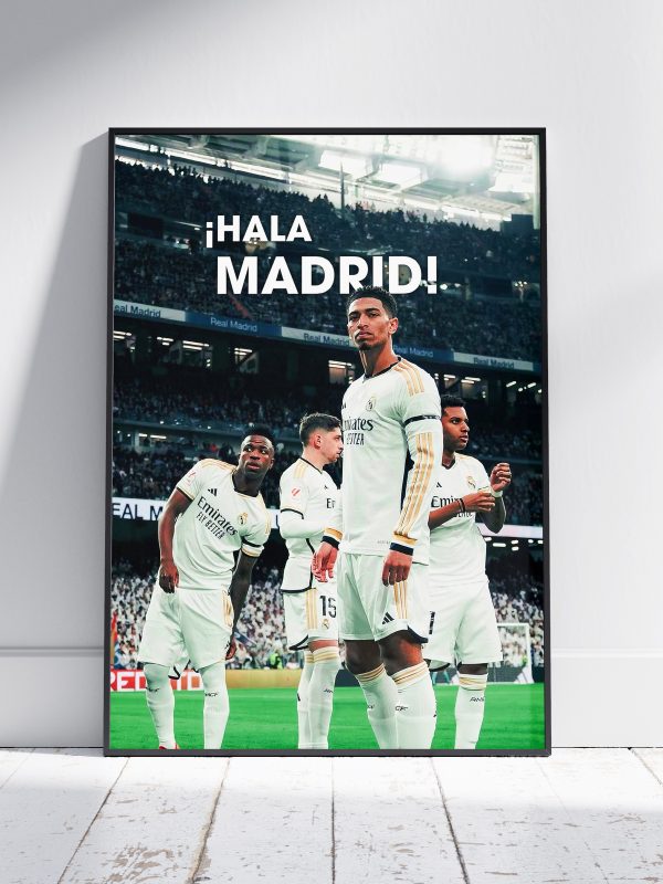 Jude Bellingham, Vinicius Junior, Valverde, and Rodrygo Poster