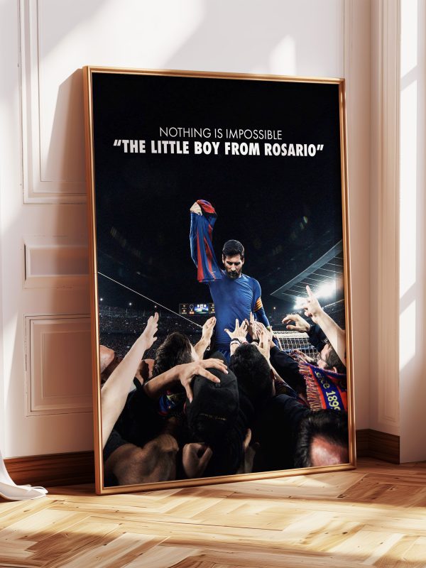 Lionel Messi "The Little Boy From Rosario" Poster