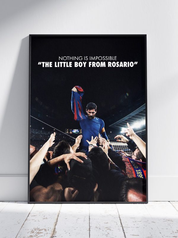 Lionel Messi "The Little Boy From Rosario" Poster