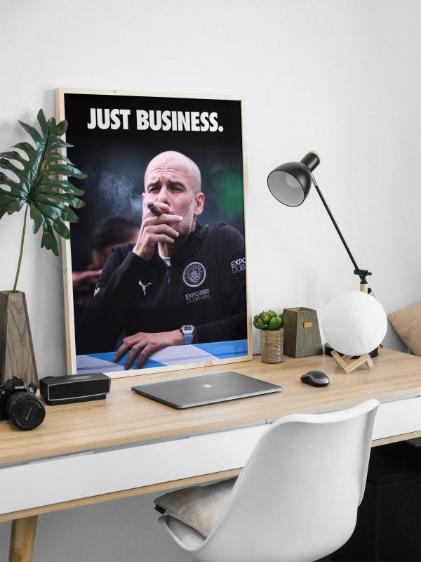 Pep Guardiola "Just Business" Poster - Image 2