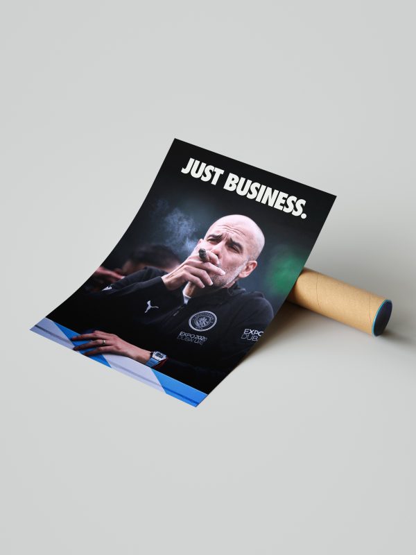 Pep Guardiola "Just Business" Poster - Image 3