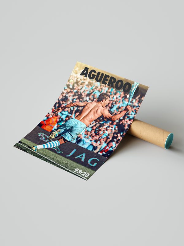 Sergio Aguero "Aguerooo" Poster - Image 3