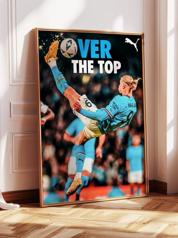 Erling Haaland "Over The Top" Poster