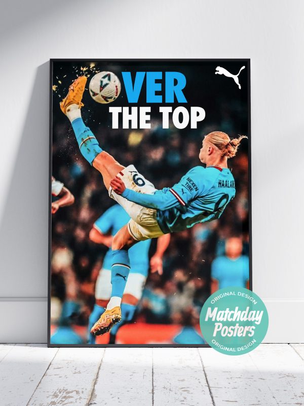 Erling Haaland "Over The Top" Poster