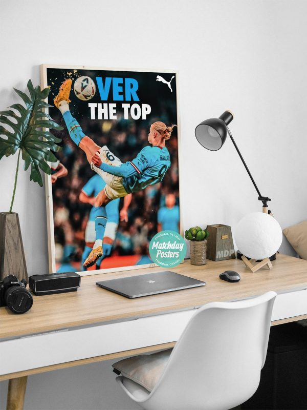 Erling Haaland "Over The Top" Poster - Image 2