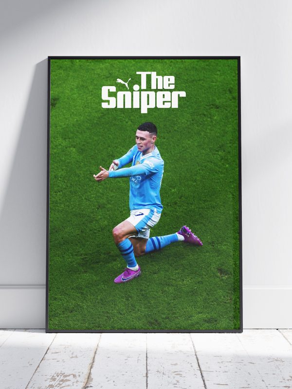 Phil Foden "The Sniper" Poster