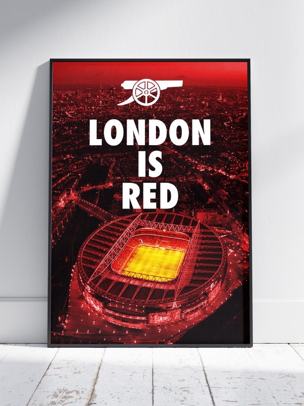 Arsenal "London Is Red" Poster