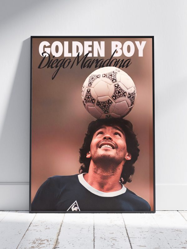 Diego Maradona "The Golden Boy" Poster