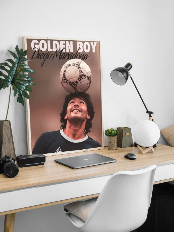 Diego Maradona "The Golden Boy" Poster - Image 2