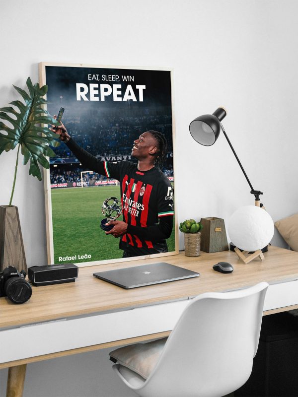 Rafael Leao "Repeat" Poster - Image 2