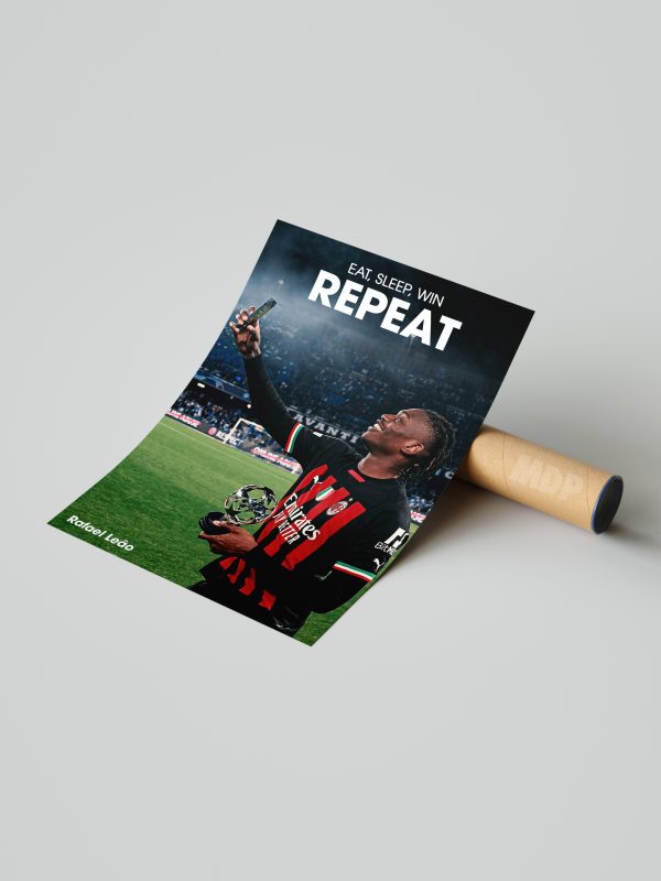 Rafael Leao "Repeat" Poster - Image 3