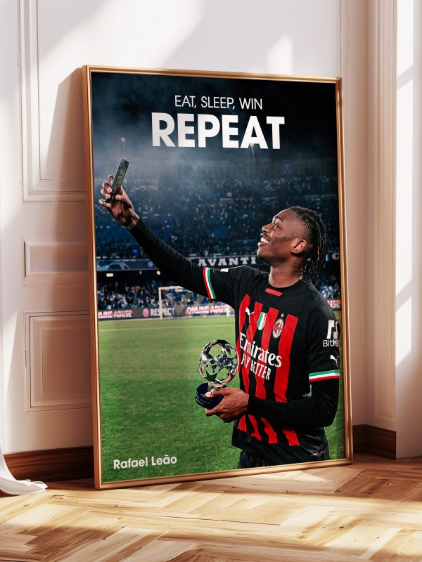 Rafael Leao "Repeat" Poster