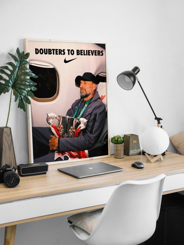 Jurgen Klopp "Doubters To Believers" Poster - Image 2