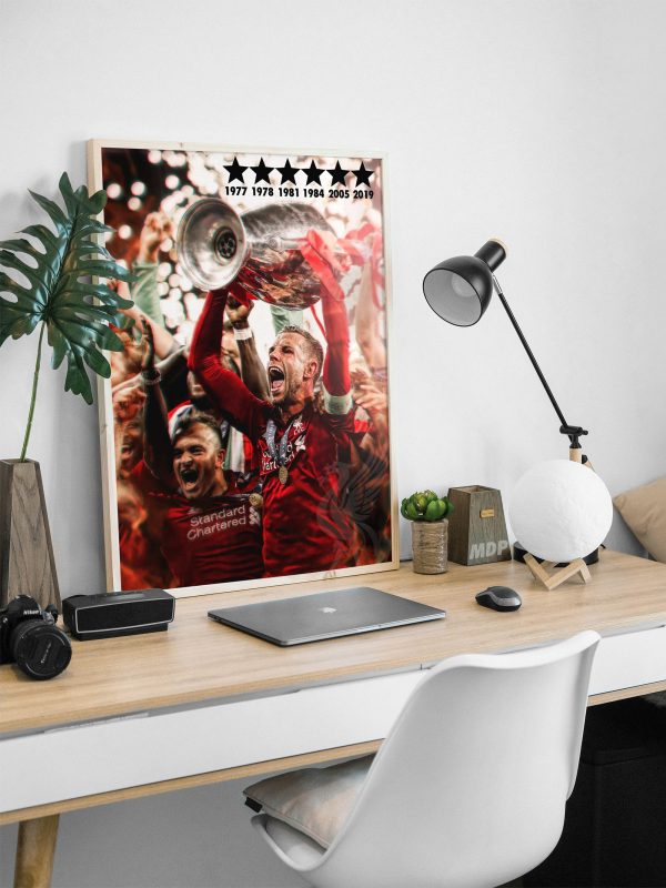 Liverpool "6 Champions Leagues" Poster - Image 2