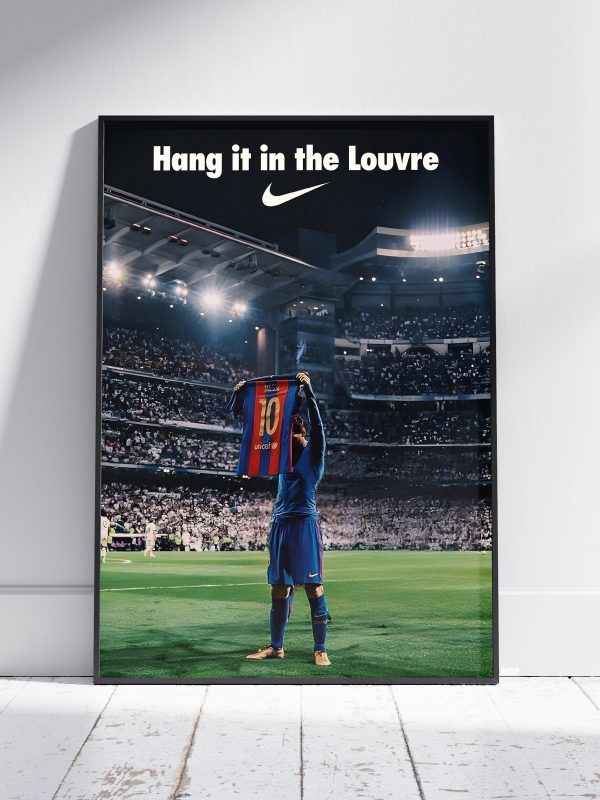 Lionel Messi "Louvre" Poster